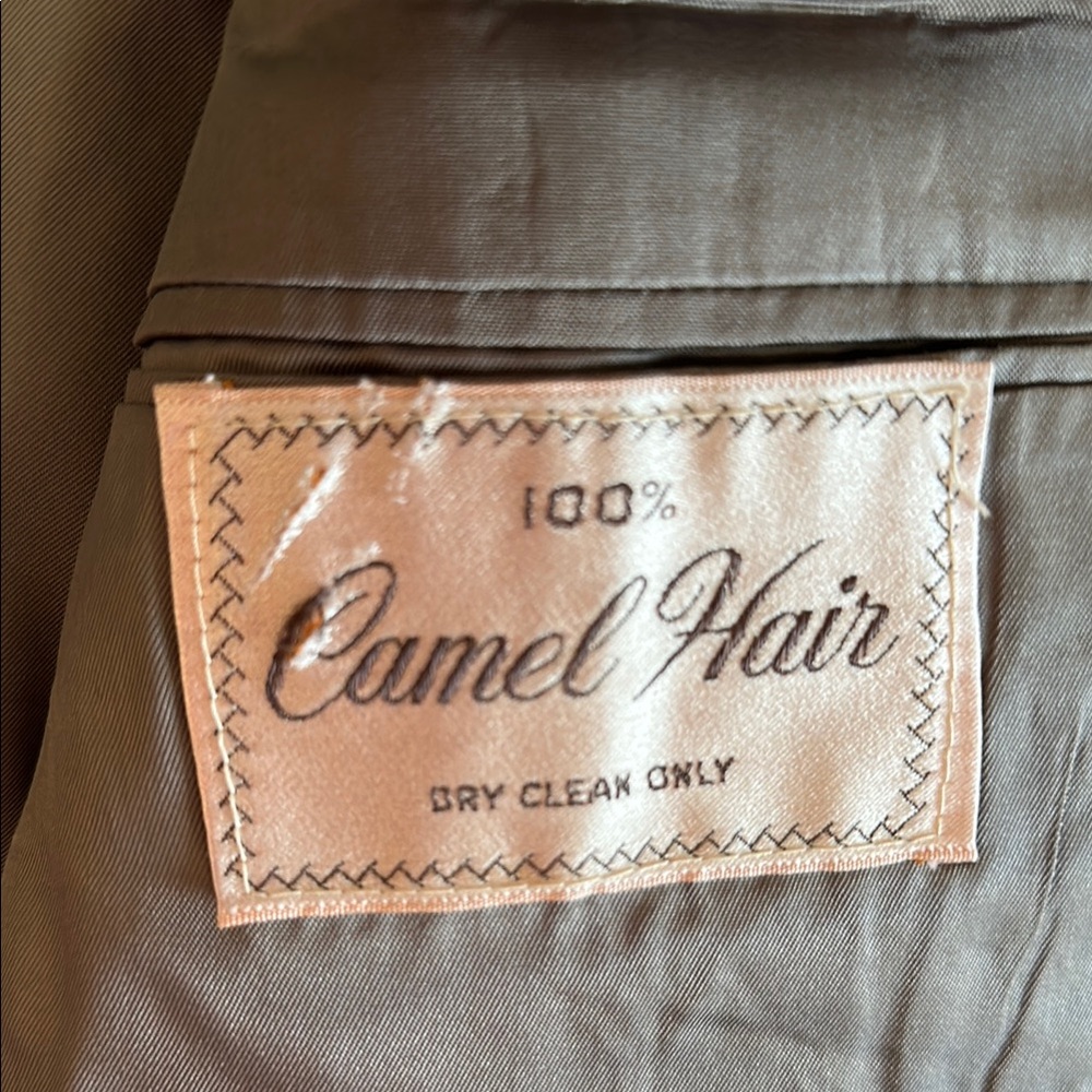 Men's 100% Camel Hair Classic Gray Blazer